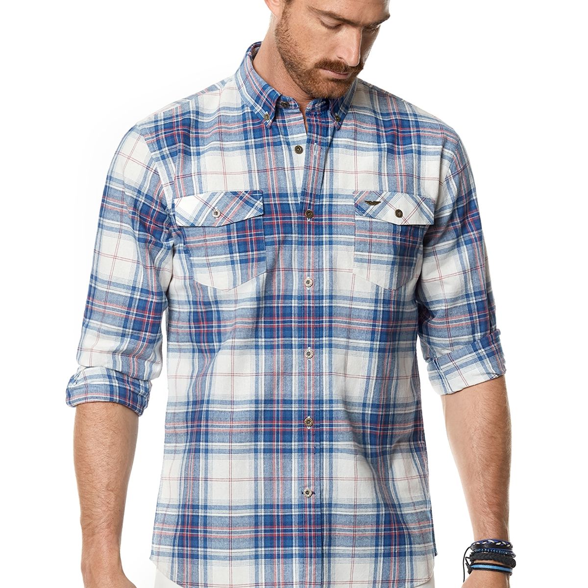 FEROUCH - Camisa Checkered Texas Fj Azul Ferouch