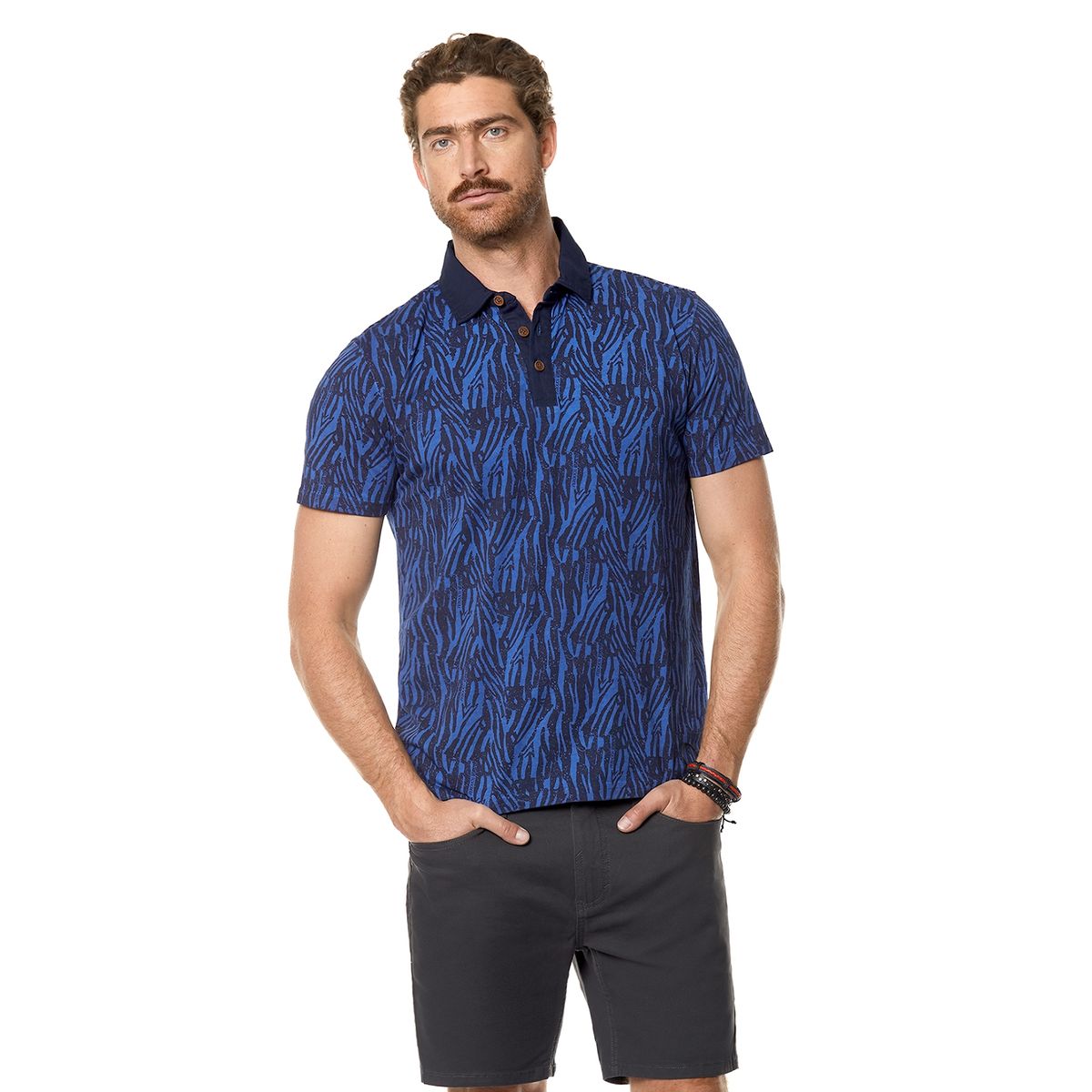FEROUCH - Polera Polo Connecticut Azul Ferouch