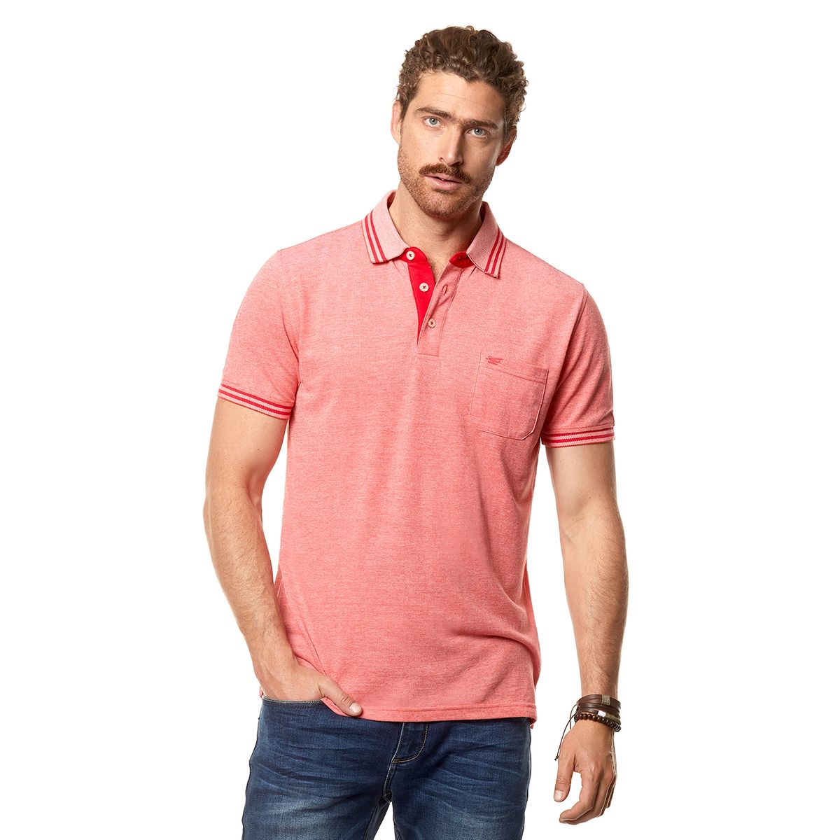 FEROUCH - Polera Polo Arizona Rojo Ferouch