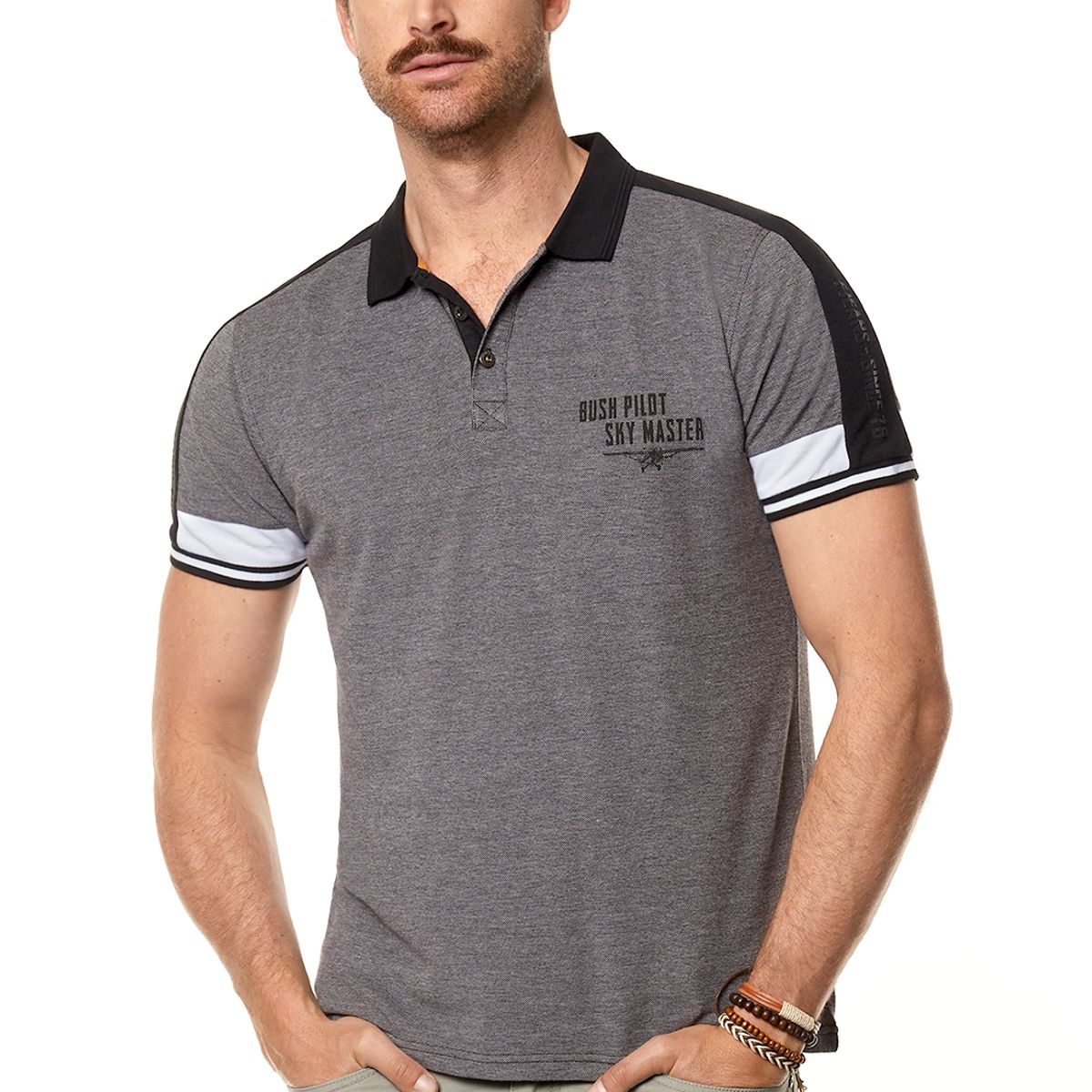 FEROUCH - Polera Polo Maryland Negro Ferouch
