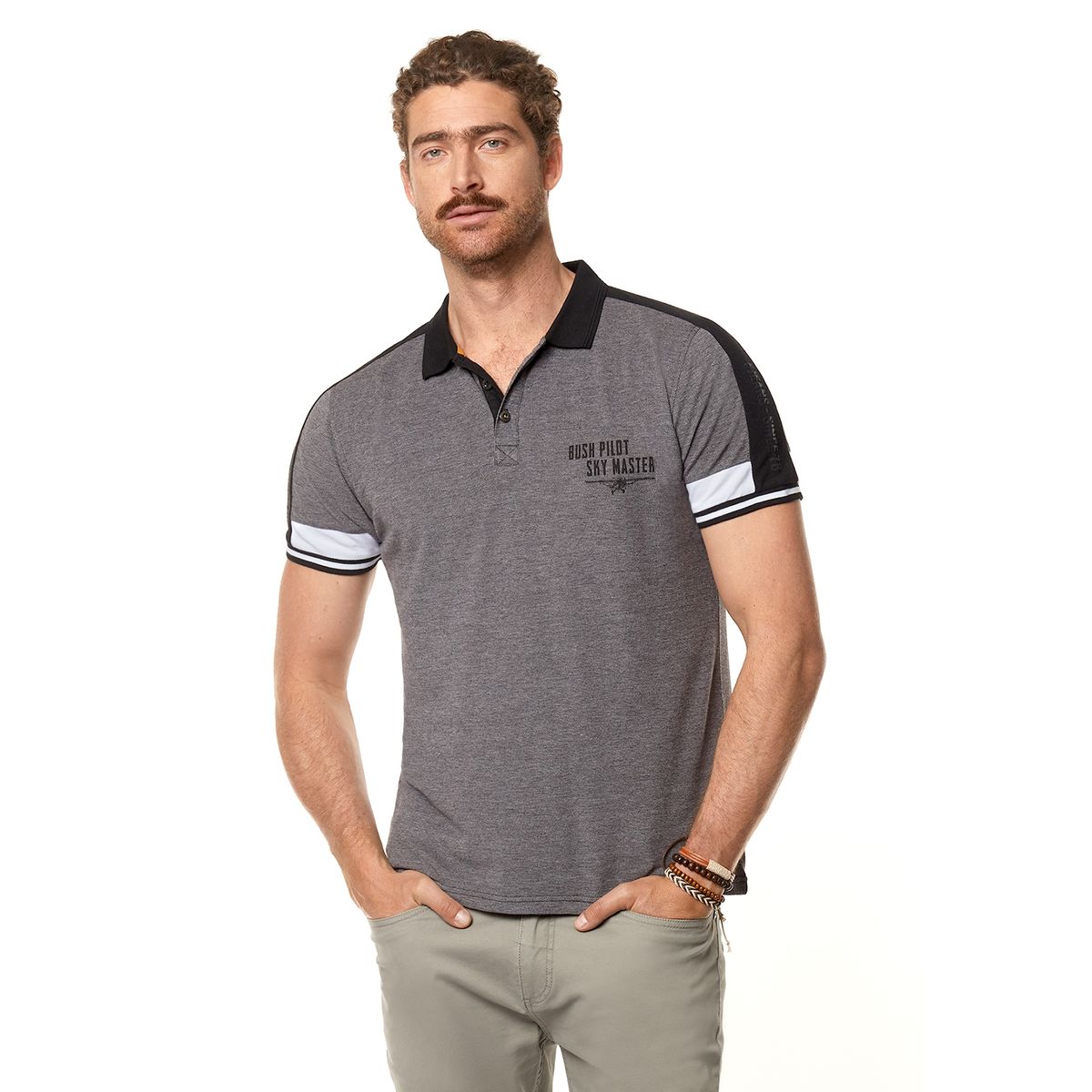 FEROUCH - Polera Polo Maryland Negro Ferouch