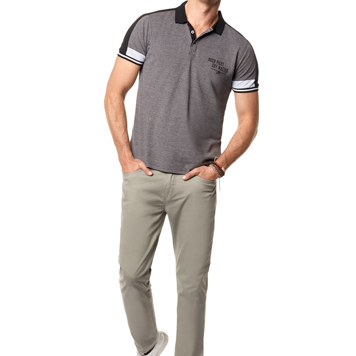 FEROUCH - Polera Polo Maryland Negro Ferouch