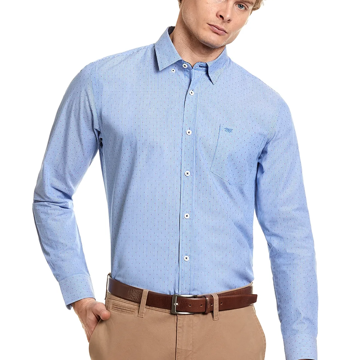 FEROUCH - Camisa Listada Oregon Azul Ferouch