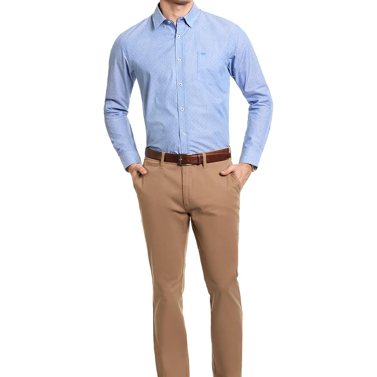 FEROUCH - Camisa Listada Oregon Azul Ferouch