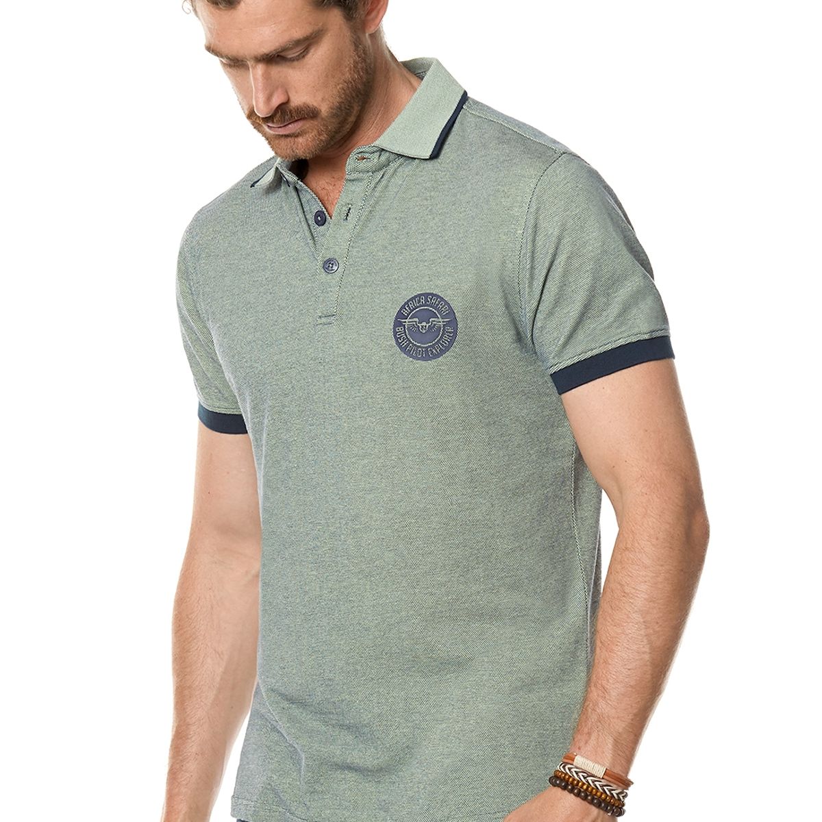 FEROUCH - Polera Polo Michigan Verde Ferouch