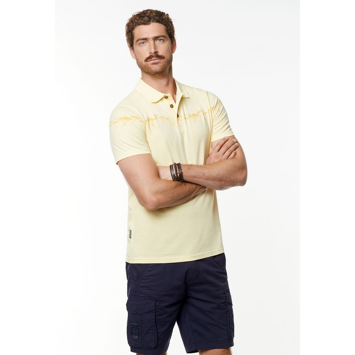FEROUCH - Polera Polo Wisconsin Amarillo Ferouch