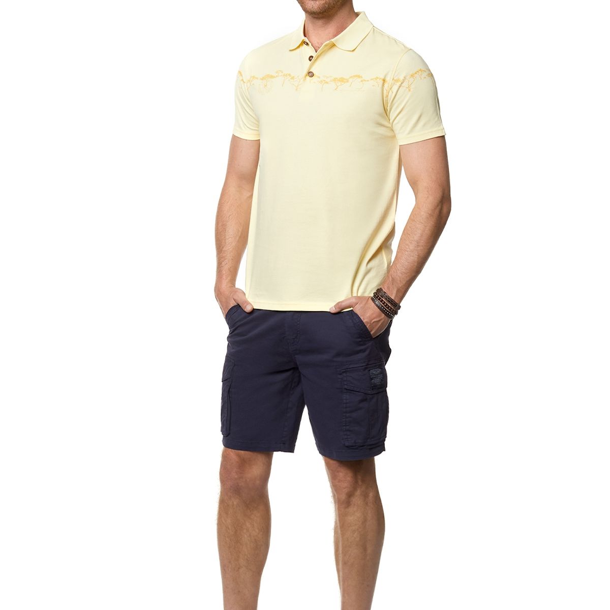 FEROUCH - Polera Polo Wisconsin Amarillo Ferouch