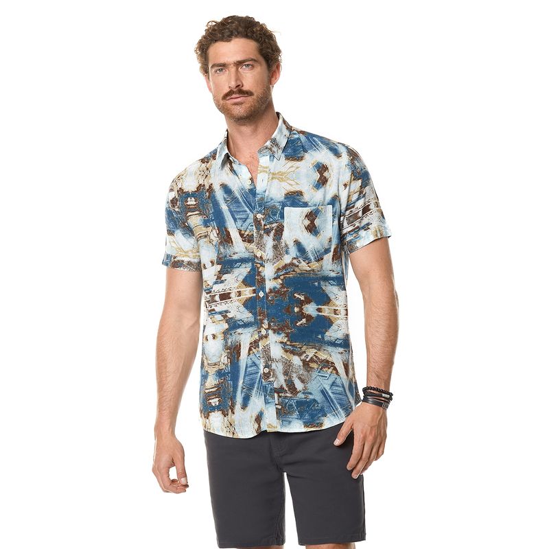 FEROUCH - Camisa Estampada Arizona Fj Marrón Ferouch