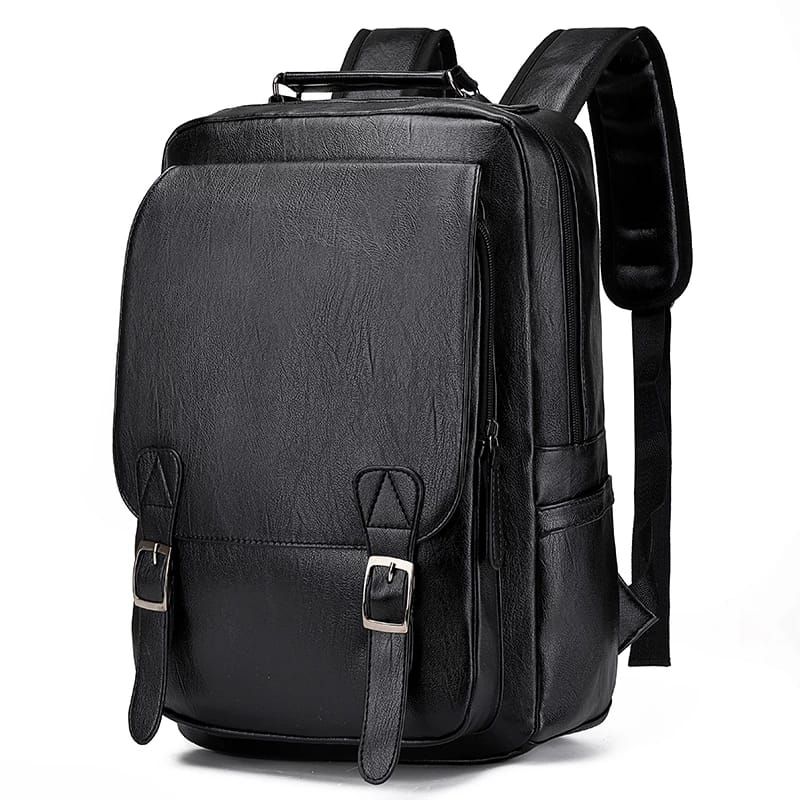 MV MOVAC - Mochila Porta Notebook De Cuero Ecológico Impermeable Gran Capacidad
