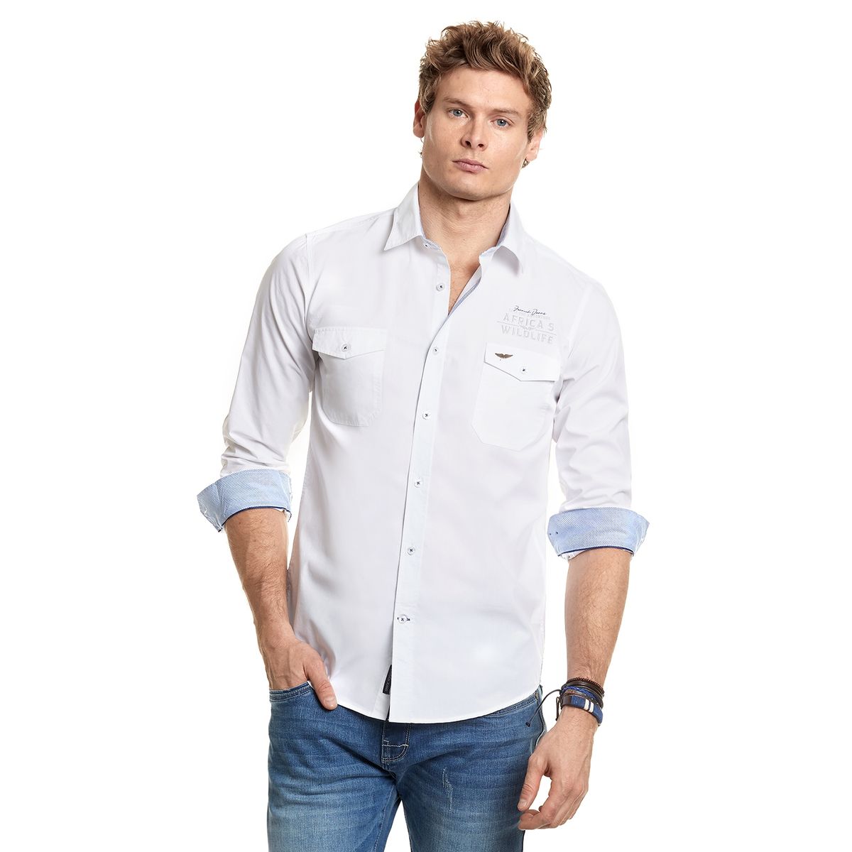 FEROUCH - Camisa Poplin College Fj Blanco Ferouch