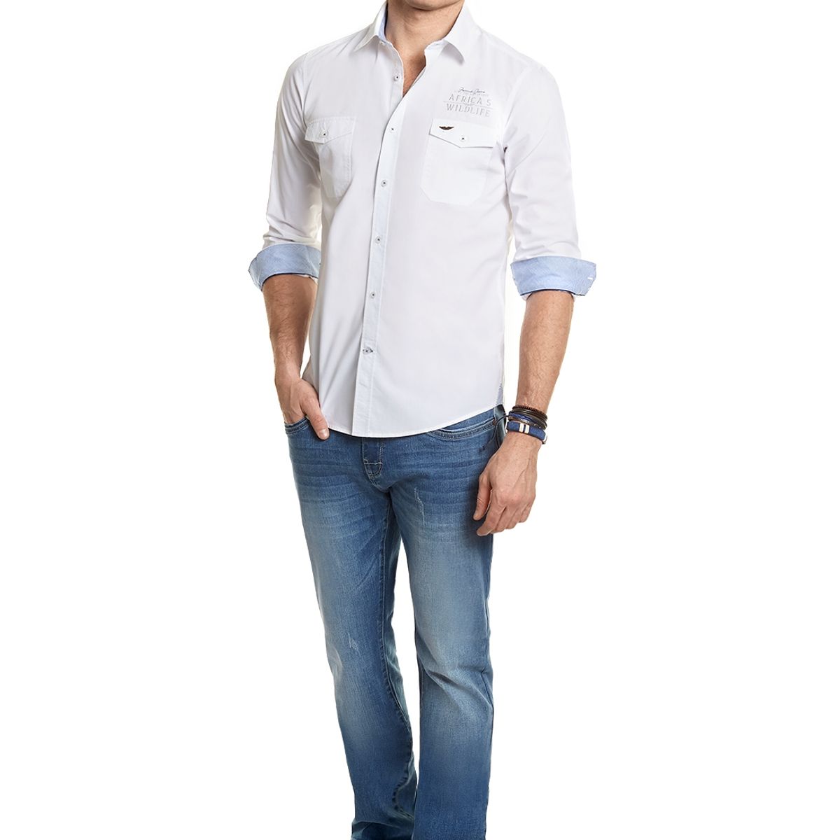 FEROUCH - Camisa Poplin College Fj Blanco Ferouch