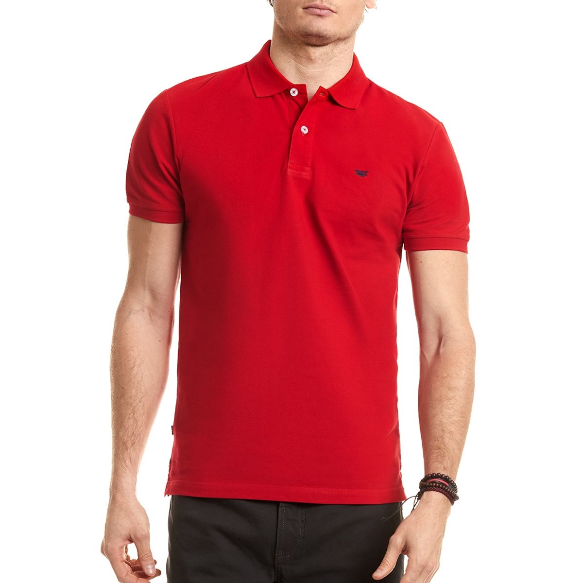 FEROUCH - Polera Polo Básica Rojo Ferouch