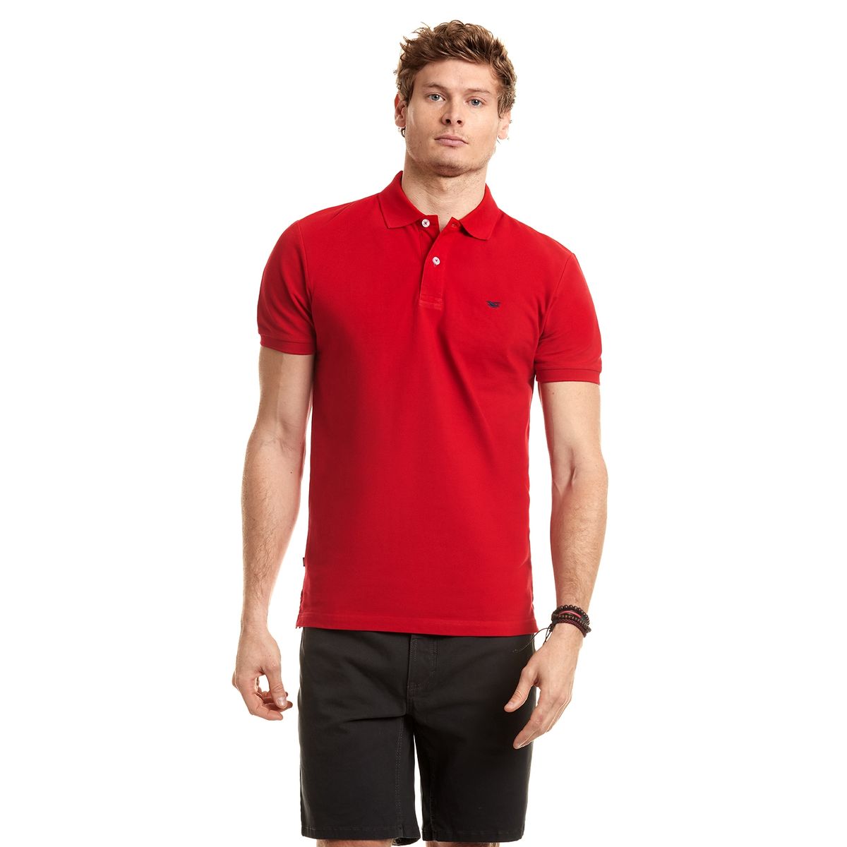 FEROUCH - Polera Polo Básica Rojo Ferouch
