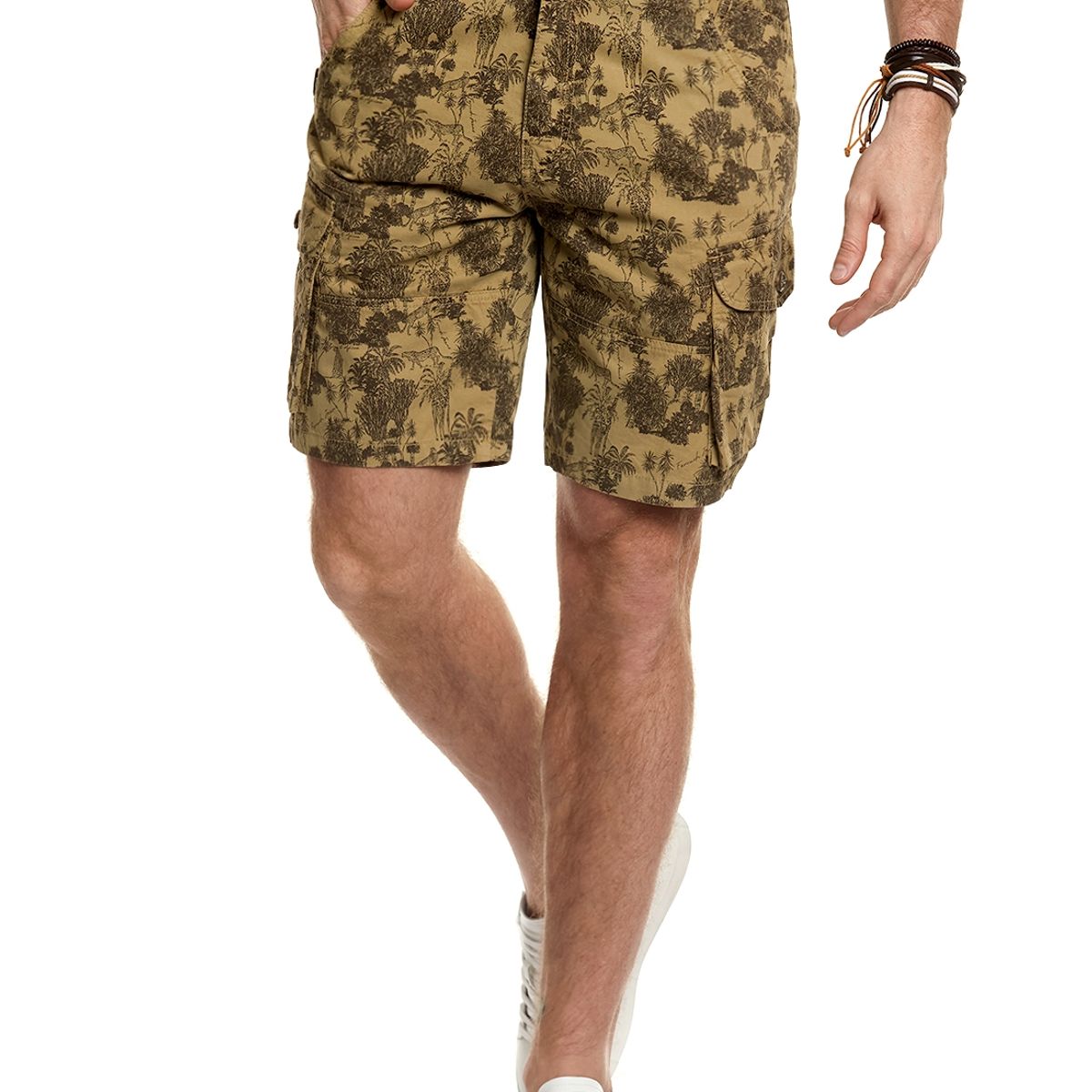 FEROUCH - Bermuda Estampado Cargo Fj Beige Ferouch