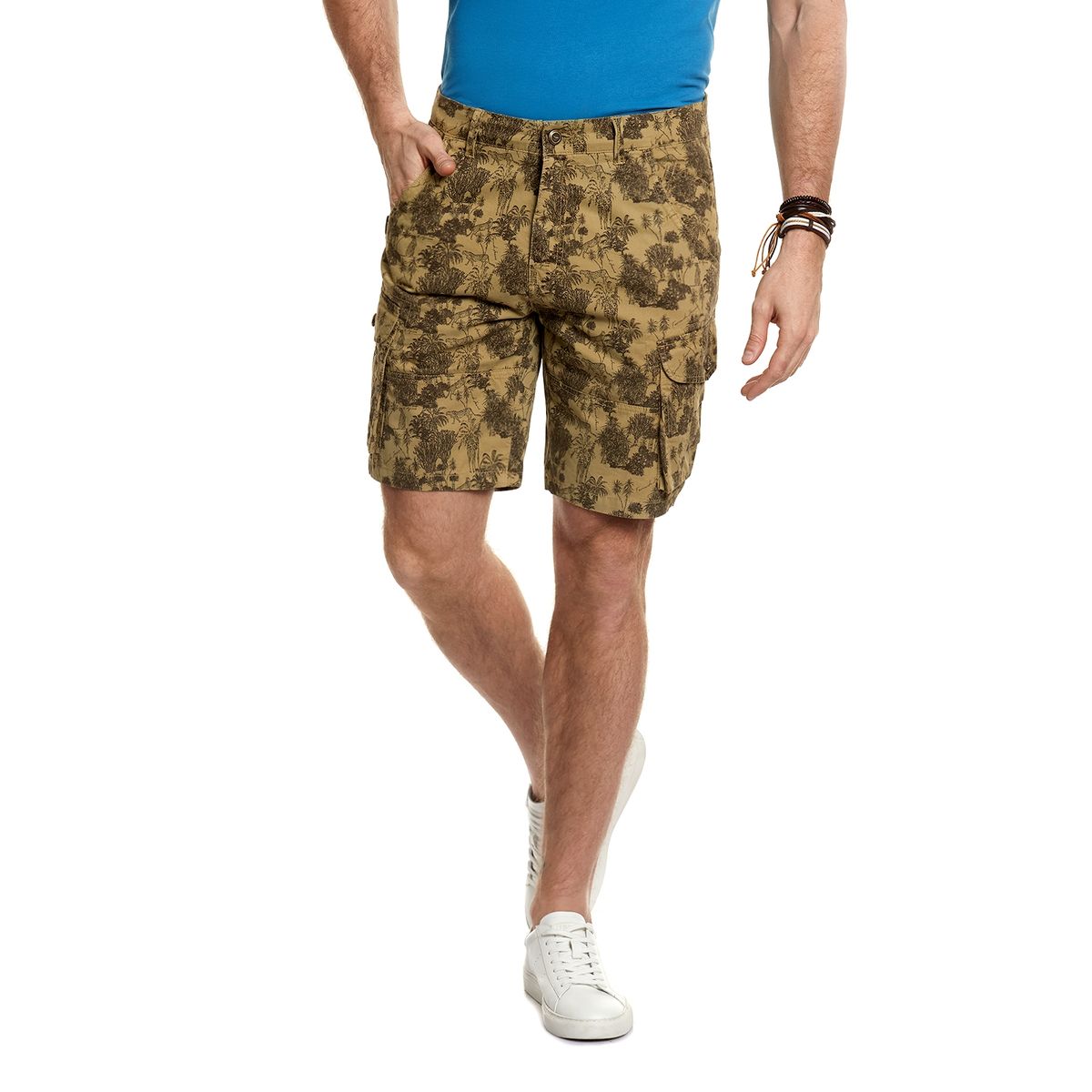 FEROUCH - Bermuda Estampado Cargo Fj Beige Ferouch