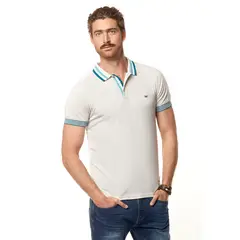 FEROUCH - Polera Polo Vermont Beige