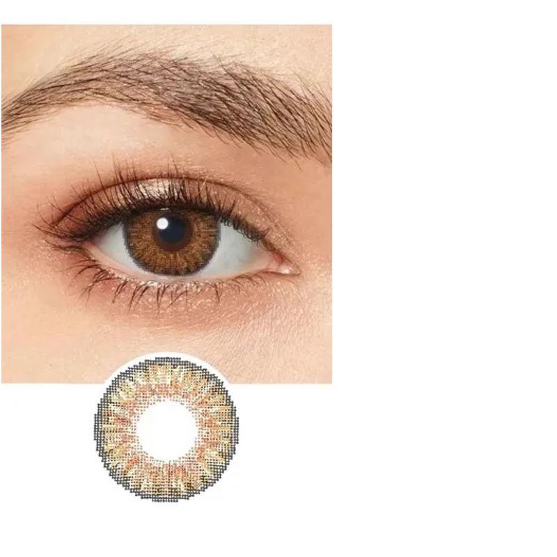 GENERICO - Par Lentes De Contacto Realista Desechable Fantasía Miel