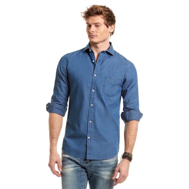 FEROUCH - Camisa Manhattan F Azul Ferouch
