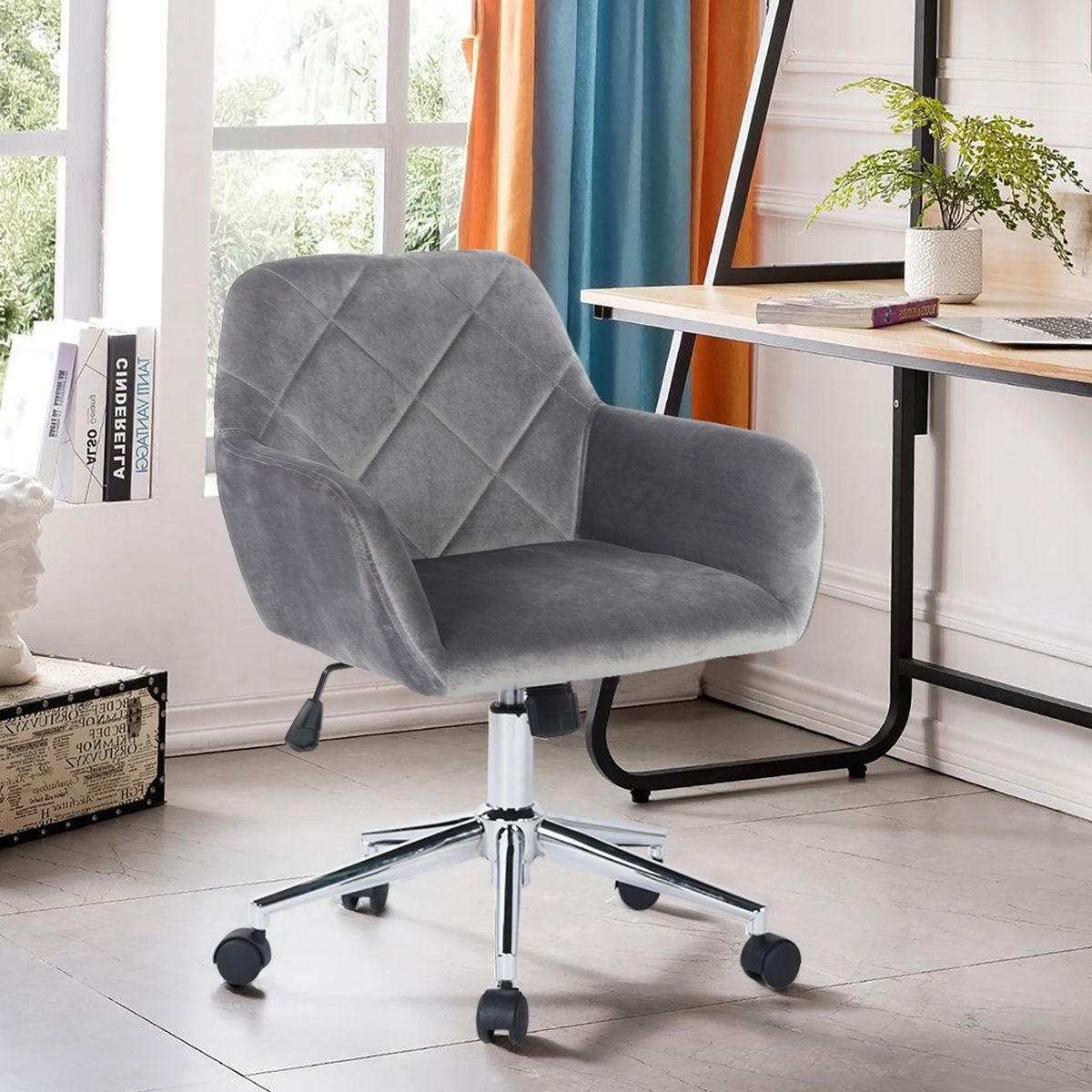 NOVAHUS - Silla de Escritorio Edward Gris