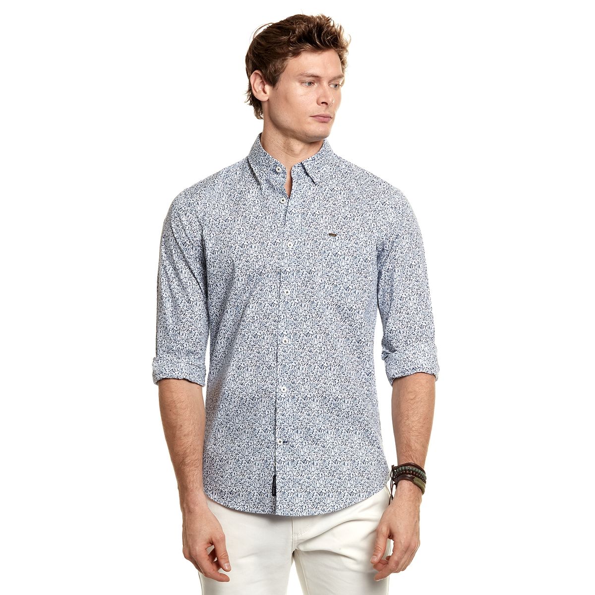 FEROUCH - Camisa Estampada Irving Fj Azul Ferouch