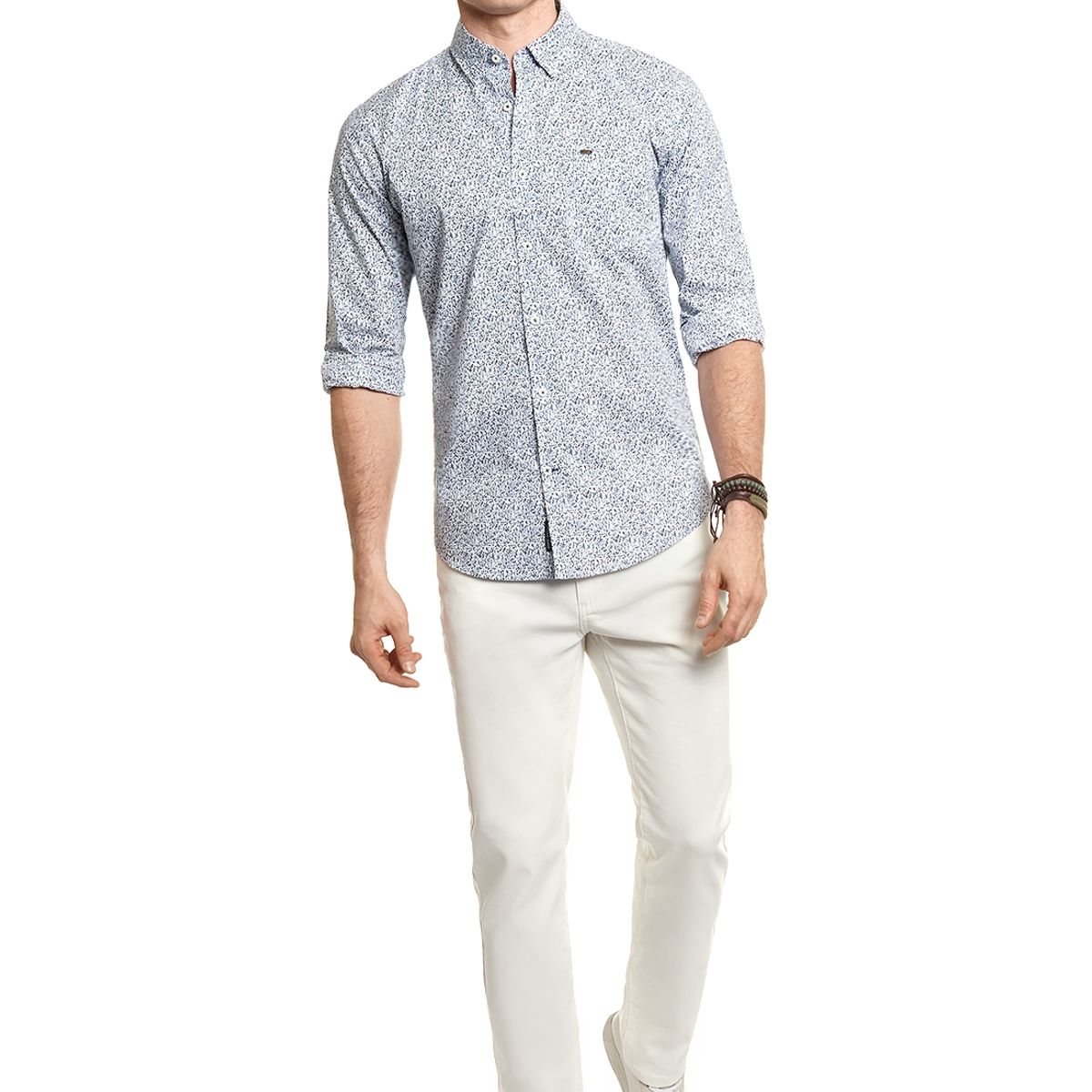 FEROUCH - Camisa Estampada Irving Fj Azul Ferouch