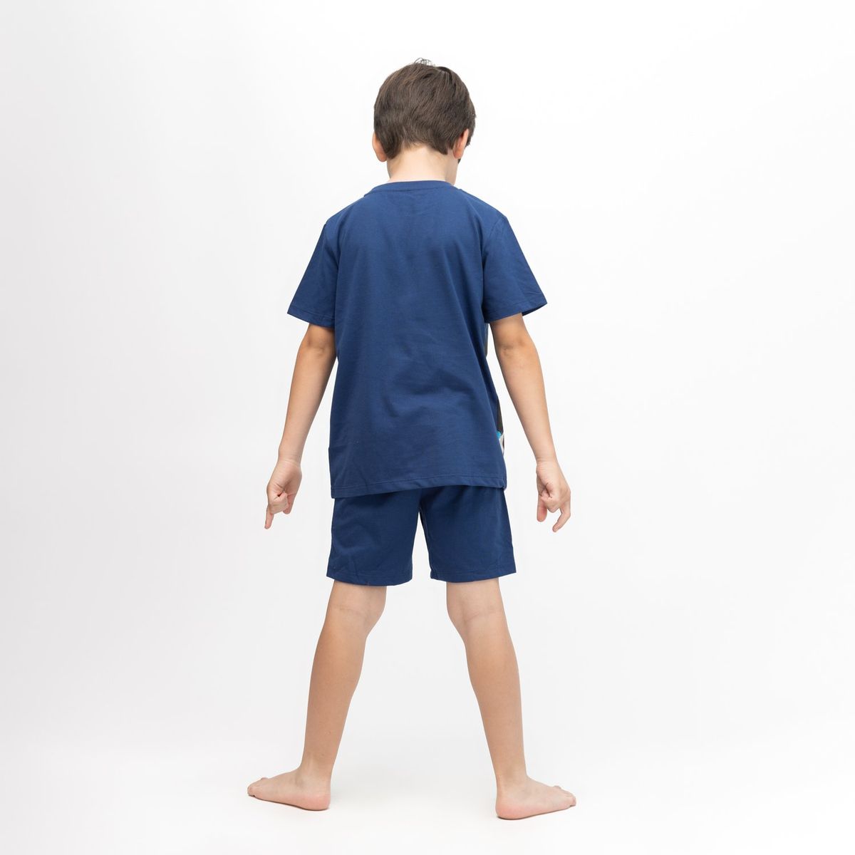 MARVEL - Pijama Disfraz Niño Capitan America Uniforme Azul Marvel