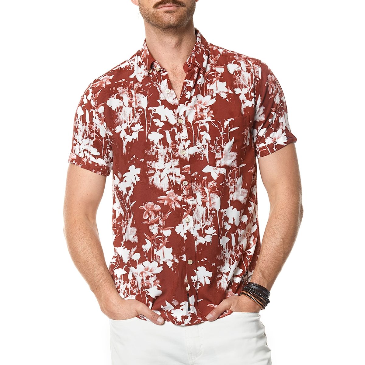 FEROUCH - Camisa Estampada Oregon Fj Rojo Ferouch