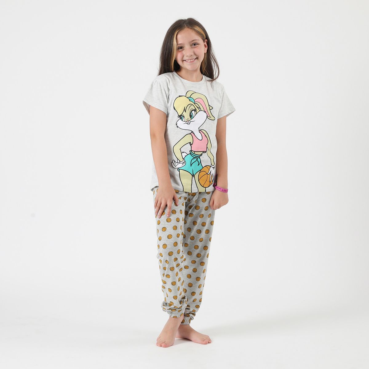 WARNER BROS - Pijama Niña Basketball Blanco Looney Tunes