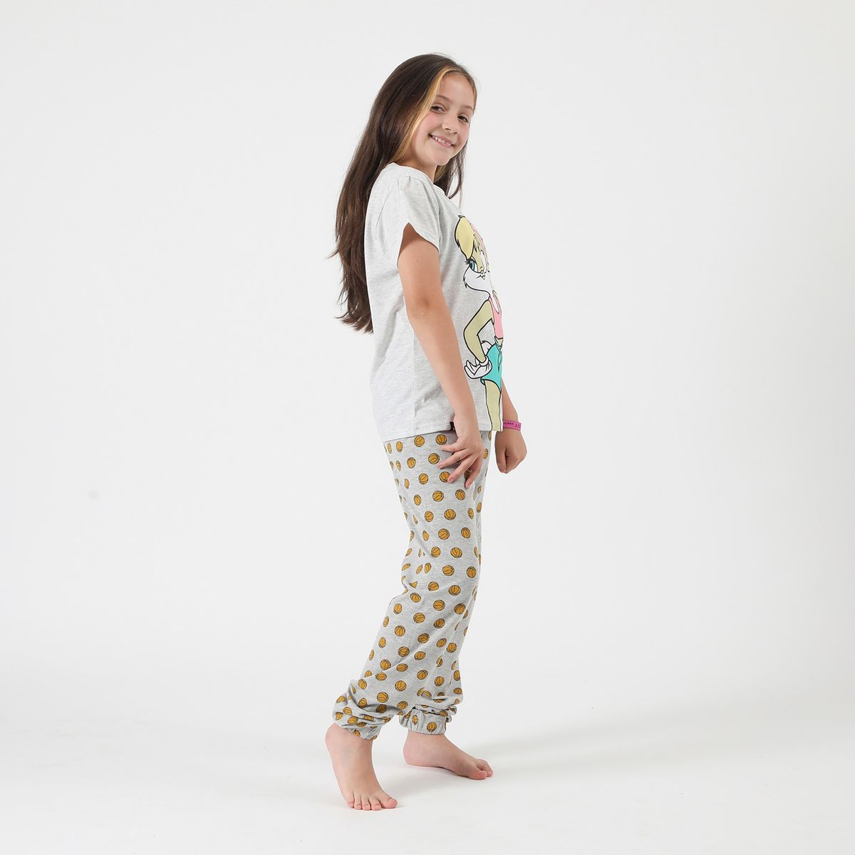 WARNER BROS - Pijama Niña Basketball Blanco Looney Tunes