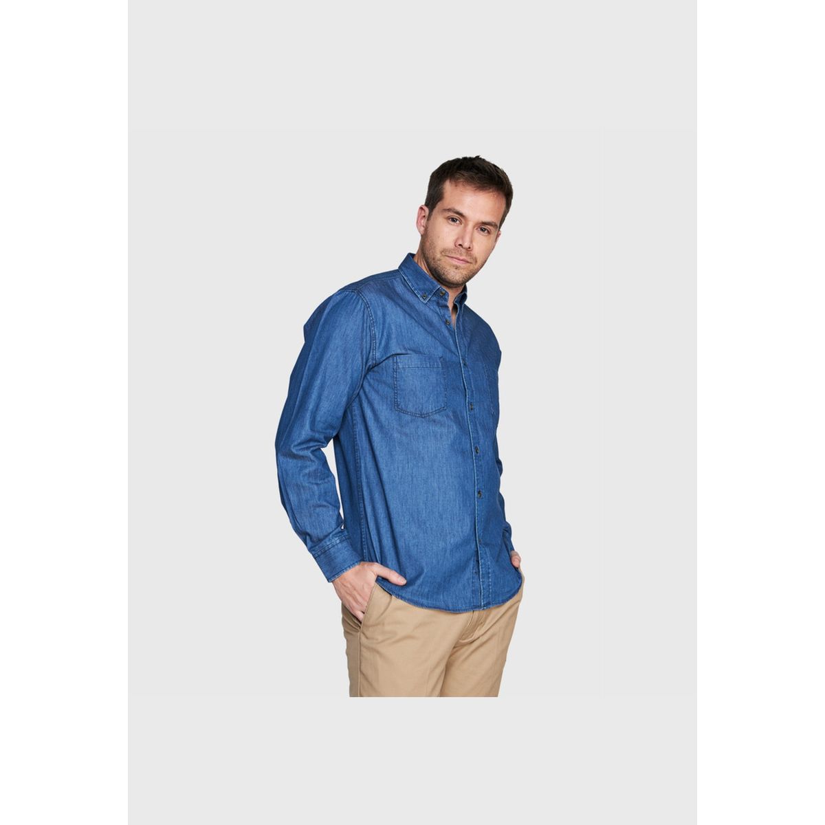 JAYSON - Camisa Denim Comfort 100% Algodón M/L