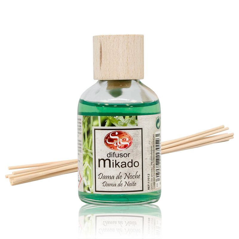 GENERICO - DIFUSOR MIKADO DE VARIILAS DAMA DE NOCHE 50ML