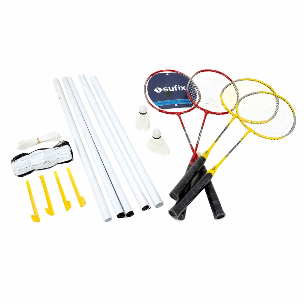 SUFIX - Set Completo Bádminton Para 4 Jugadores Sufix