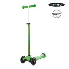 MICRO - Scooter Maxi Deluxe Verde, Niños 5 a 12 años