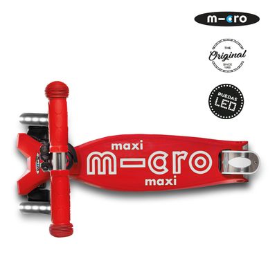 Imagen 2 del producto Scooter Maxi Deluxe LED Rojo, Niños 5 a 12 años