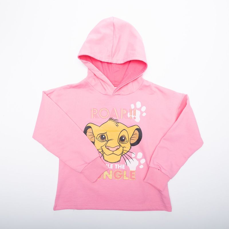 DISNEY - Poleron Niña Rey León Jungle Rosado Disney