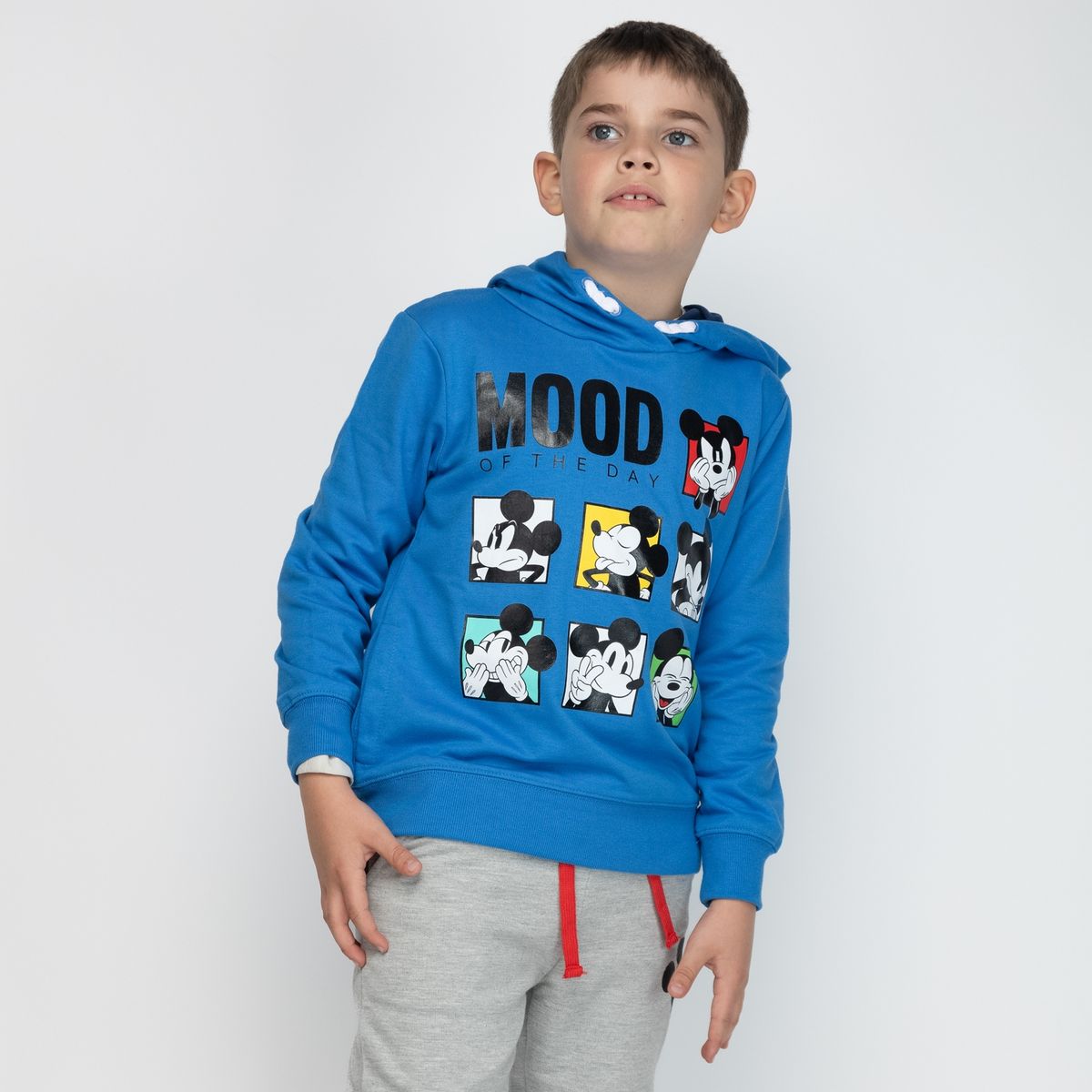 DISNEY - Poleron Niño Mickey Faces Azul Disney