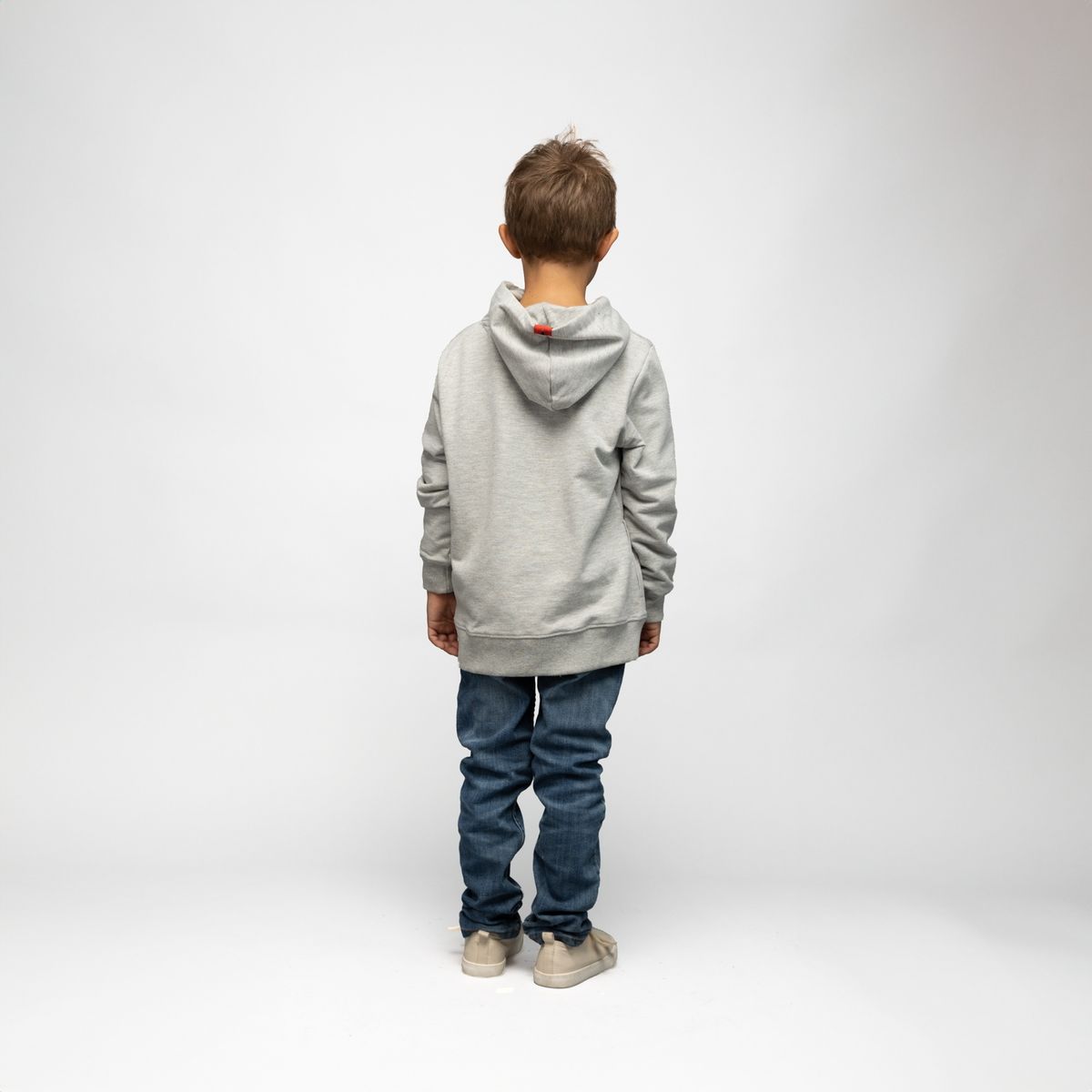 MARVEL - Poleron Niño Spiderman On The Wall Gris Marvel