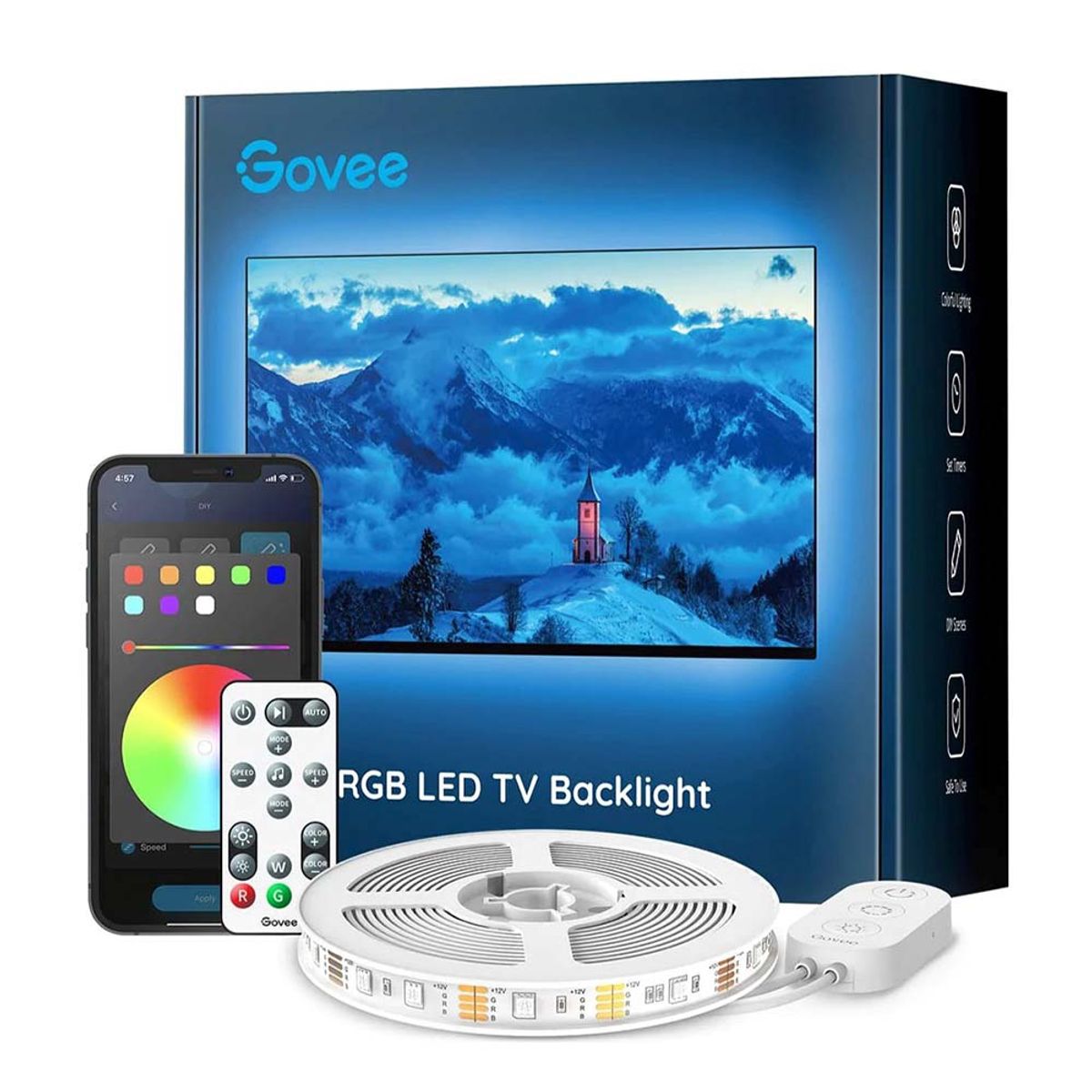 GOVEE - Retroiluminación LED Bluetooth Govee RGB para TV