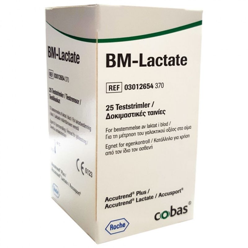 ROCHE - Tiras Reactivas Accutrend Lactato 25 Und