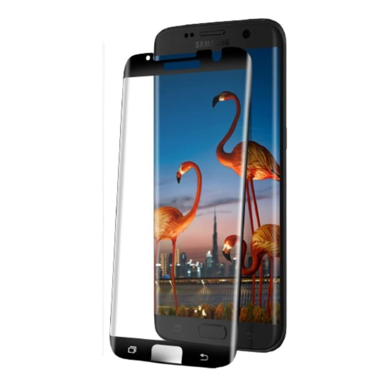 GENERICO - Lamina Mica Vidrio Templado Completa Para Samsung S7 EDGE