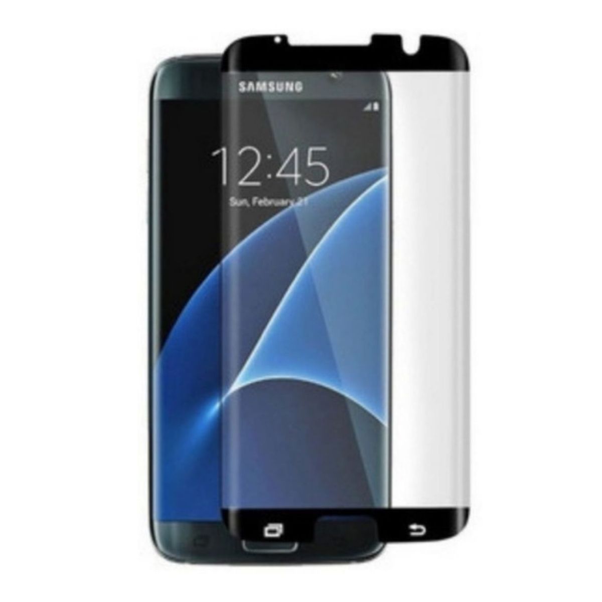 GENERICO - Lamina Mica Vidrio Templado Completa Para Samsung S7 EDGE