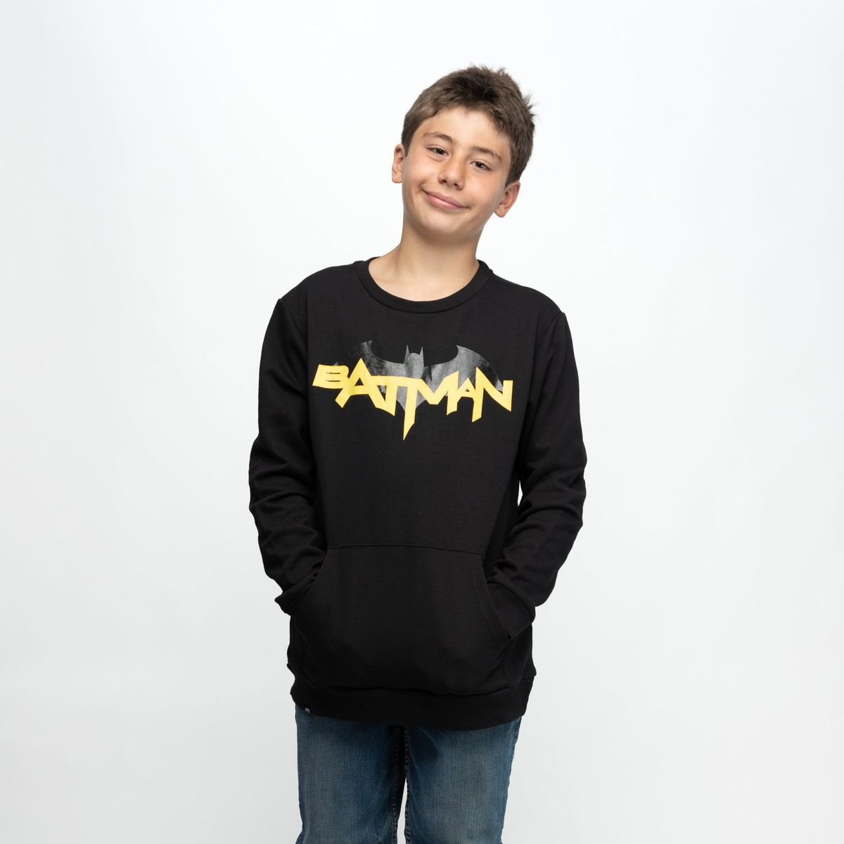 DC COMICS - Poleron Niño Batman Cool Negro Dc Comics