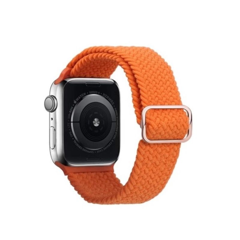 GENERICO - Correa Trenzada Iwatch Applewatch Naranja 42-44-45MM