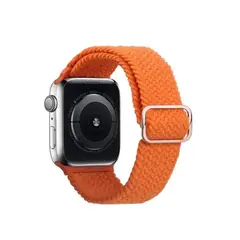 GENERICO - Correa Trenzada Iwatch Applewatch Naranja 42-44-45MM