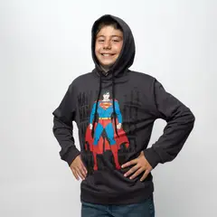 DC COMICS - Poleron Niño Superman Standing Negro
