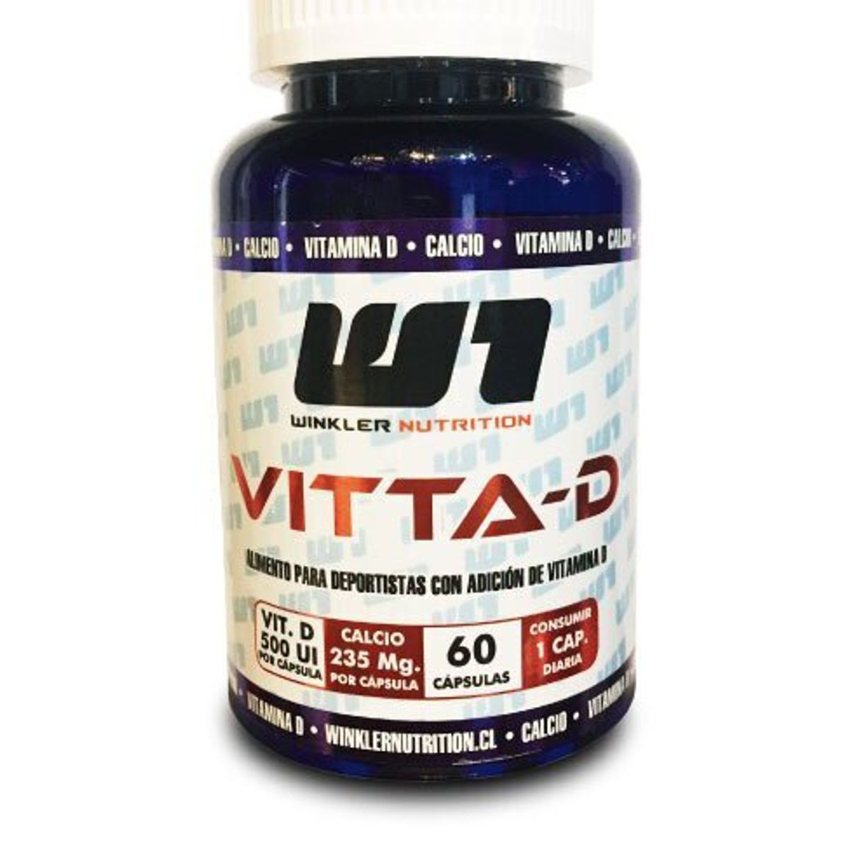 WINKLER NUTRITION - Vitamina D3  Calcio 60 Cápsulas