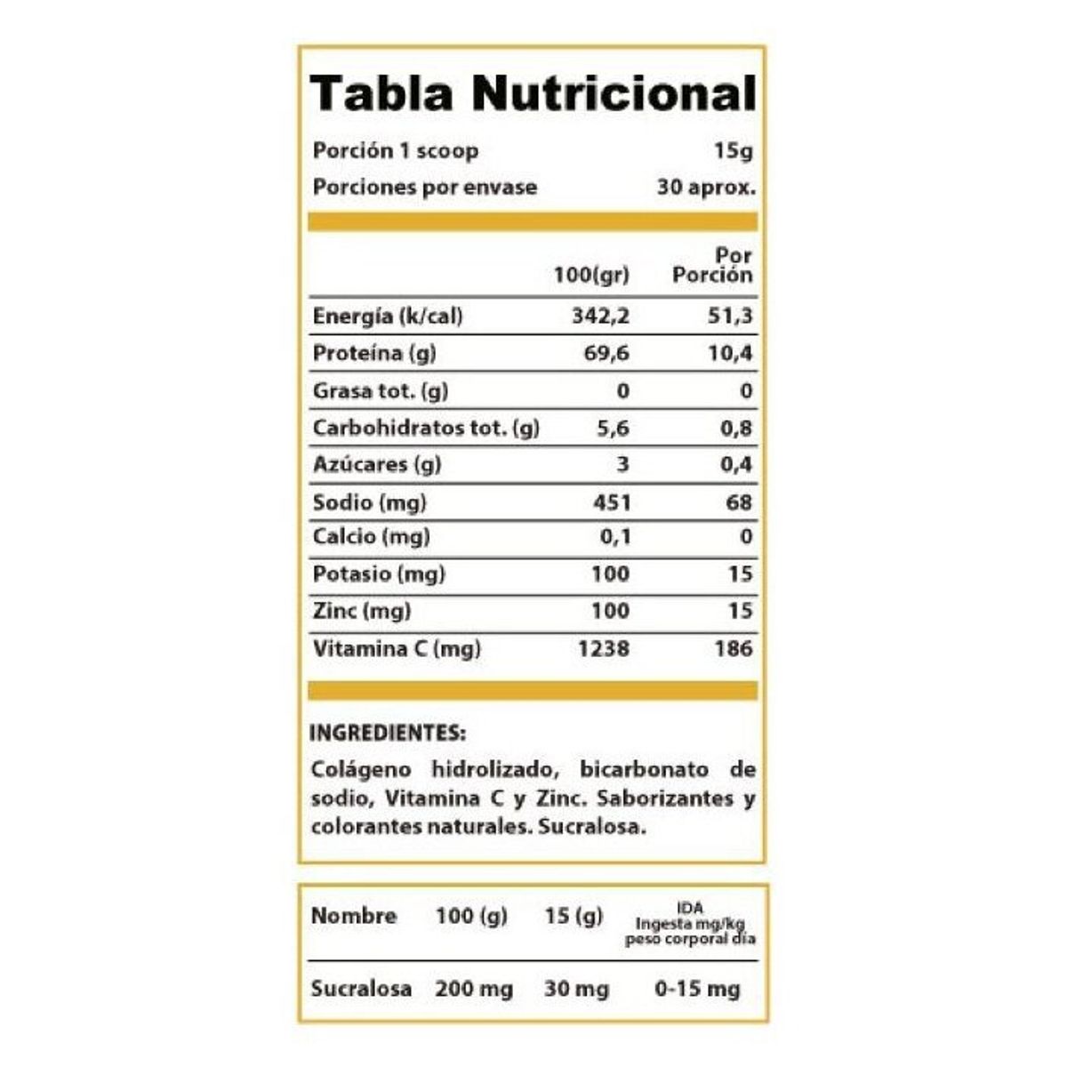 WINKLER NUTRITION - Colágeno Hidrolizado Sabor Frutos Rojos 450 Grs.