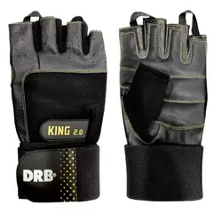 DRB - Guantes Fitness King Cuero - Entrenamiento Y Pesas