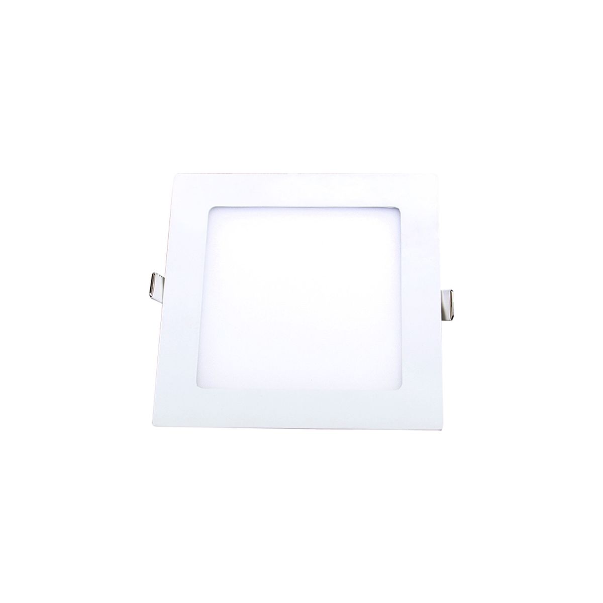 DEMASLED - Foco LED cuadrado blanco Embutido de 17x17cm 12W Blanco Frío