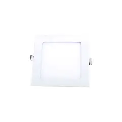 DEMASLED - Foco LED cuadrado blanco Embutido de 17x17cm 12W Blanco Frío